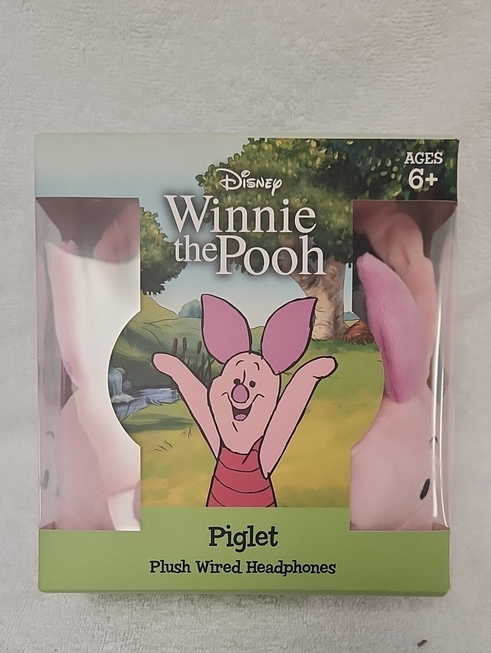 Disney Piglet Plush Wired Headphones - Light Pink